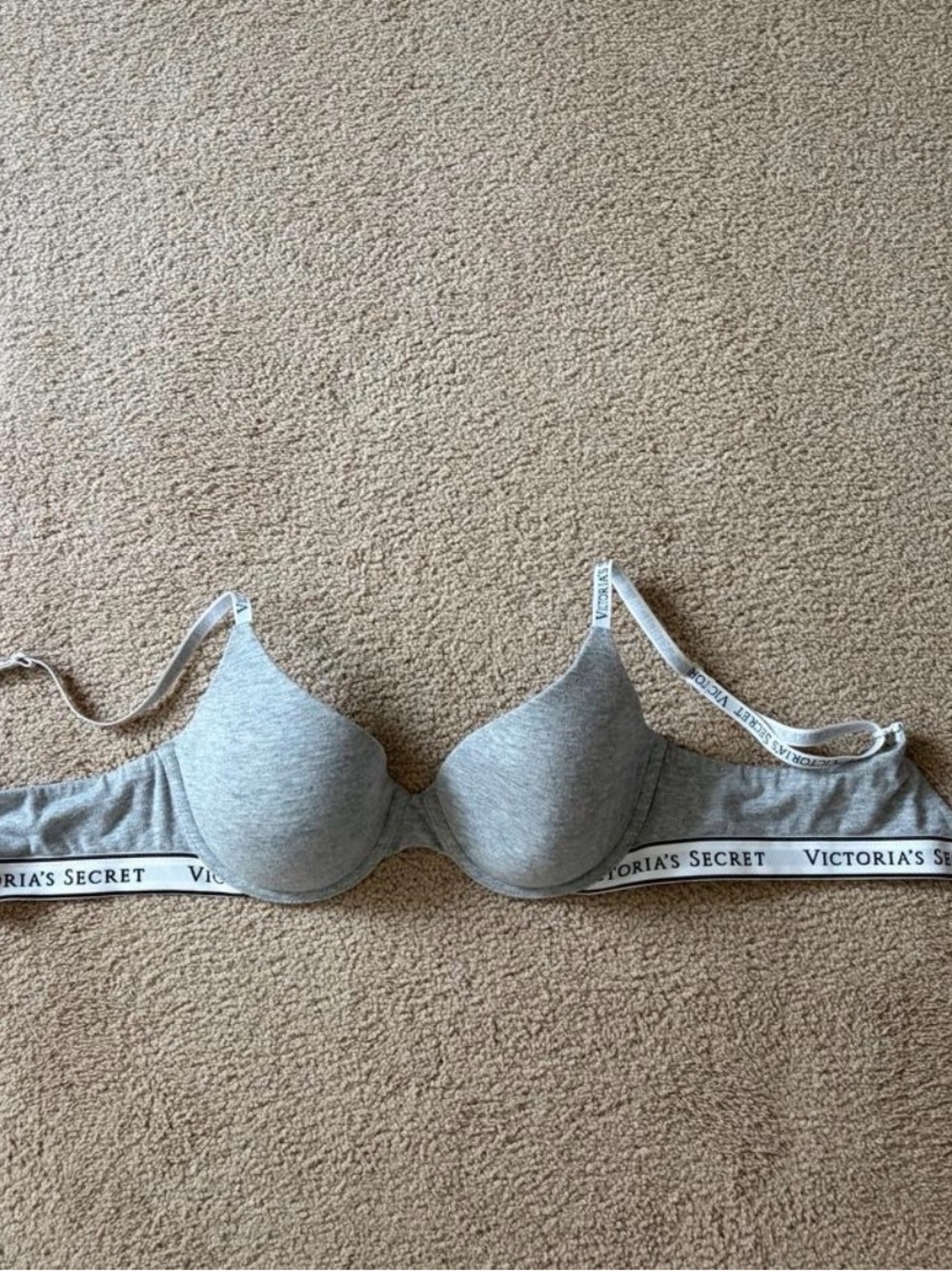 Victoria's Secret Gray Padded Everyday T-Shirt Bra